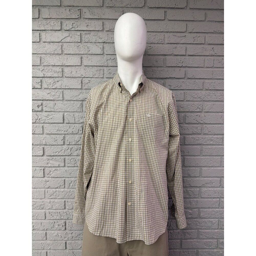 Dockers Men's XL Shirt Gingham Check Lightweight Poplin